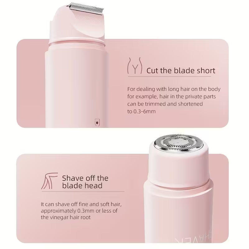 GlideHer - Dual Head 2 in 1 Hair Trimmer & Smoother